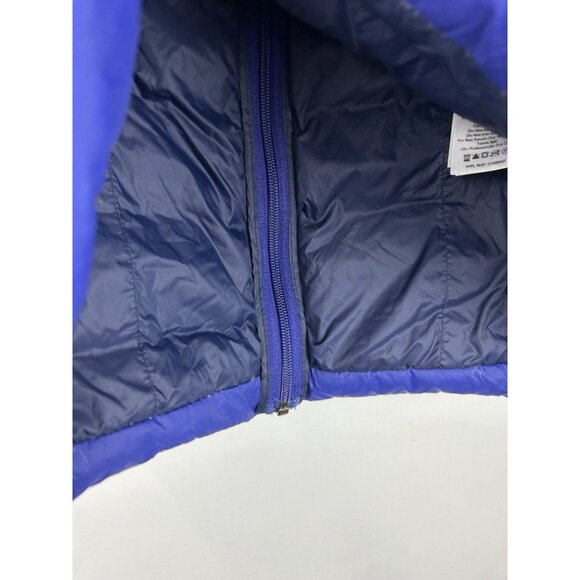 Eddie Bauer Jacket Womens Medium Blue Down EB650 Fill Feather Puffer Lightweight - Picture 16 of 16
